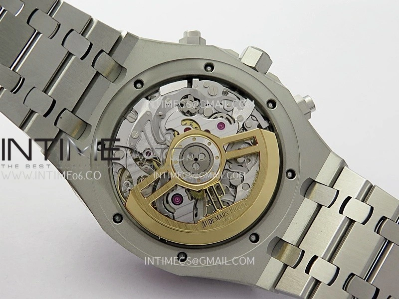 Royal Oak Chrono 26239BC Frosted SS APSF 1:1 Best Edition Ombre Blue Dial On Bracelet SA4401 Super Clone