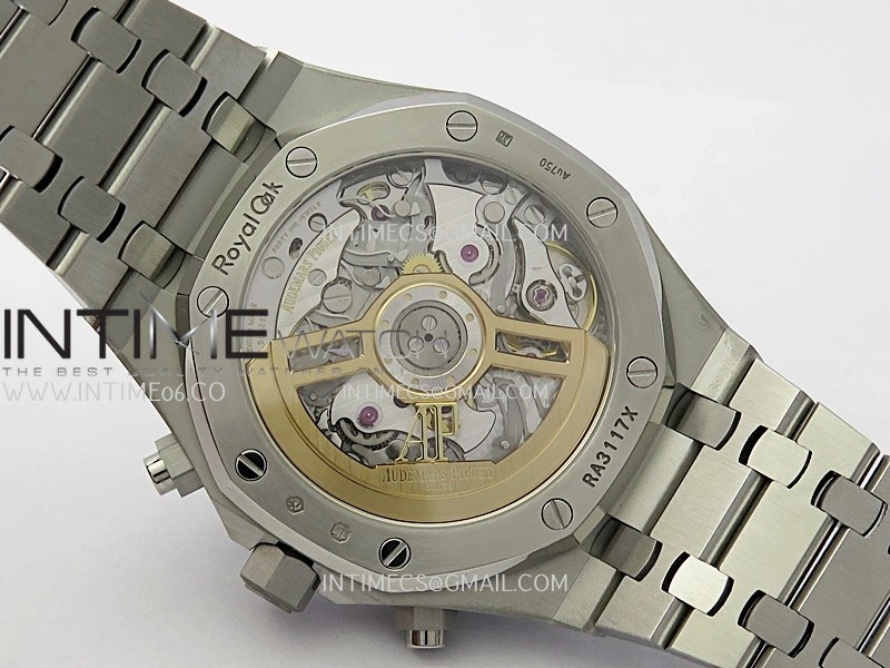 Royal Oak Chrono 26239BC Frosted SS APSF 1:1 Best Edition Ombre Blue Dial On Bracelet SA4401 Super Clone