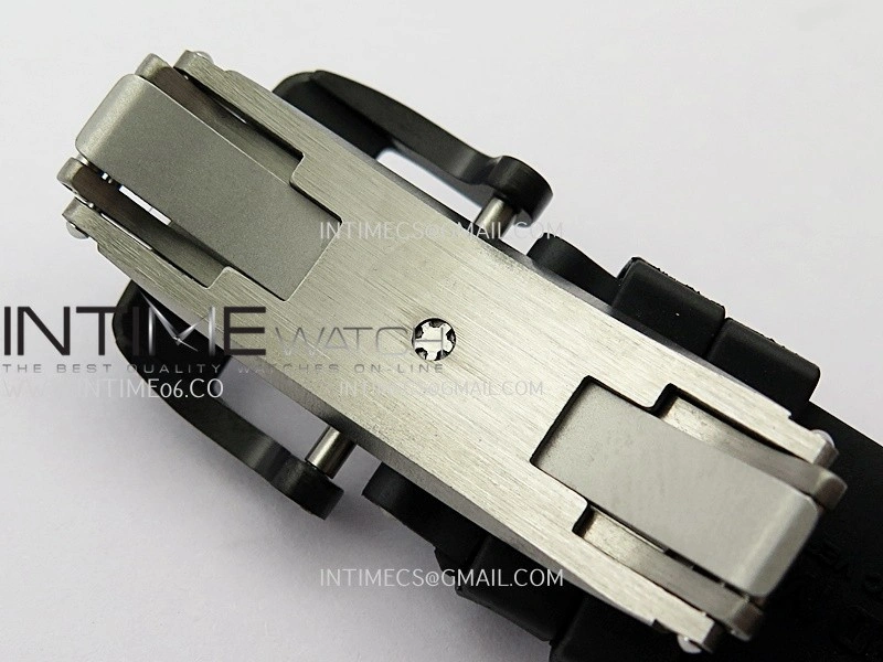 RM035 AMERICAS MANUAL CARBON BLACK CERAMIC ZF 1:1 BEST EDITION SKELETON DIAL ON BLACK RUBBER STRAP SUPER CLONE RMUL1