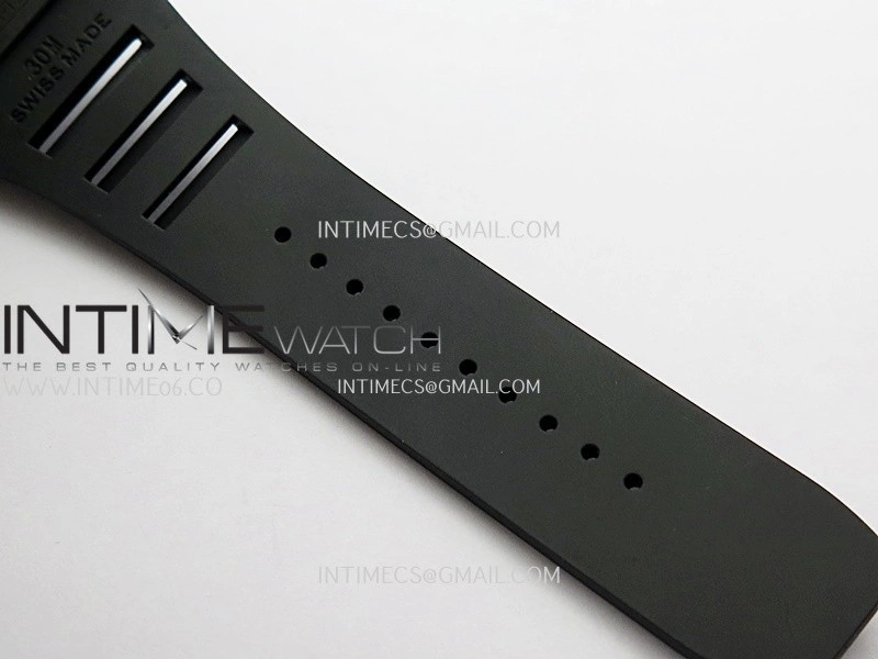RM035 AMERICAS MANUAL CARBON BLACK CERAMIC ZF 1:1 BEST EDITION SKELETON DIAL ON BLACK RUBBER STRAP SUPER CLONE RMUL1