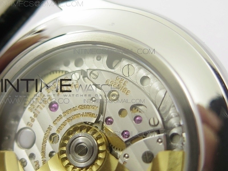 COMPLICATIONS SERIES Moonphase SS KMF Blue Dial on Black Leather Strap Cal.324