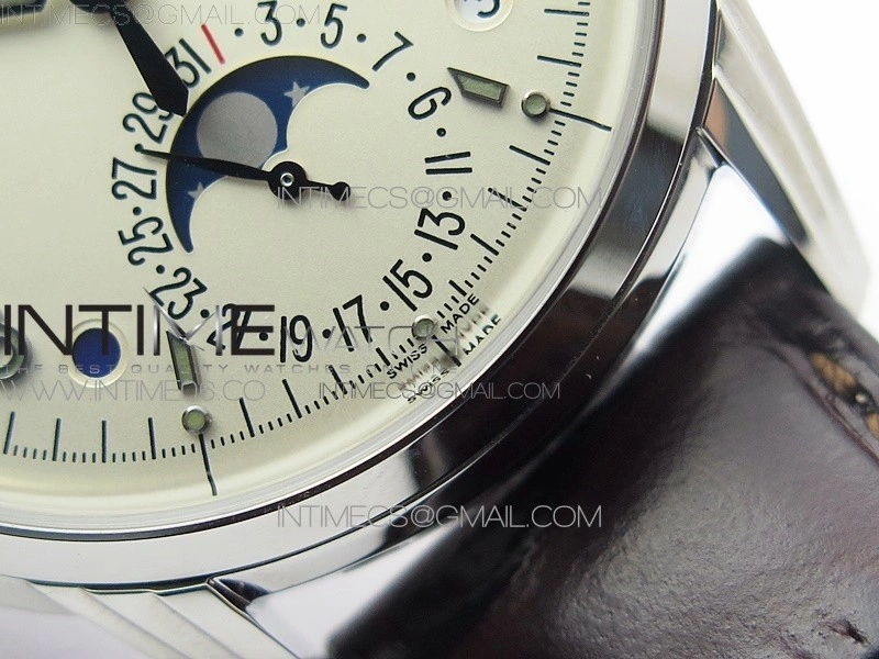 Perpetual Calendar 5320G-001 SS GSF 1:1 Best Edition Cream Dial on Brown Leather Strap A324