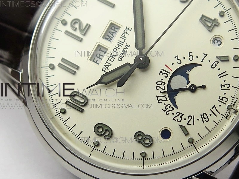 Perpetual Calendar 5320G-001 SS GSF 1:1 Best Edition Cream Dial on Brown Leather Strap A324