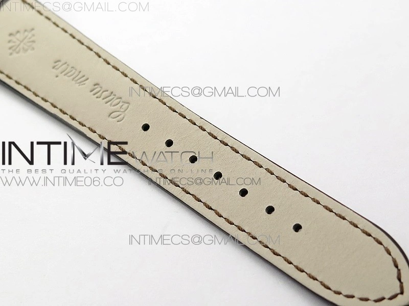 Perpetual Calendar 5320G-001 SS GSF 1:1 Best Edition Cream Dial on Brown Leather Strap A324