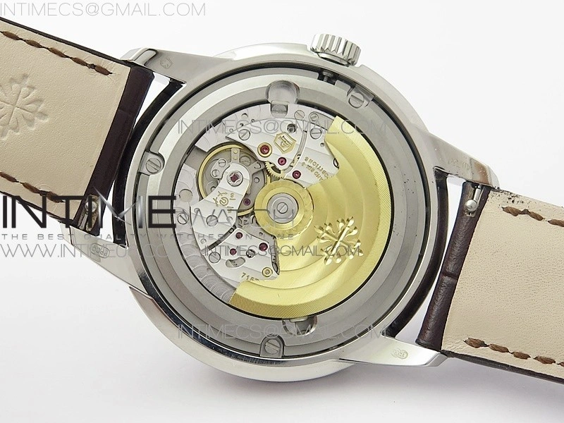 Perpetual Calendar 5320G-001 SS GSF 1:1 Best Edition Cream Dial on Brown Leather Strap A324