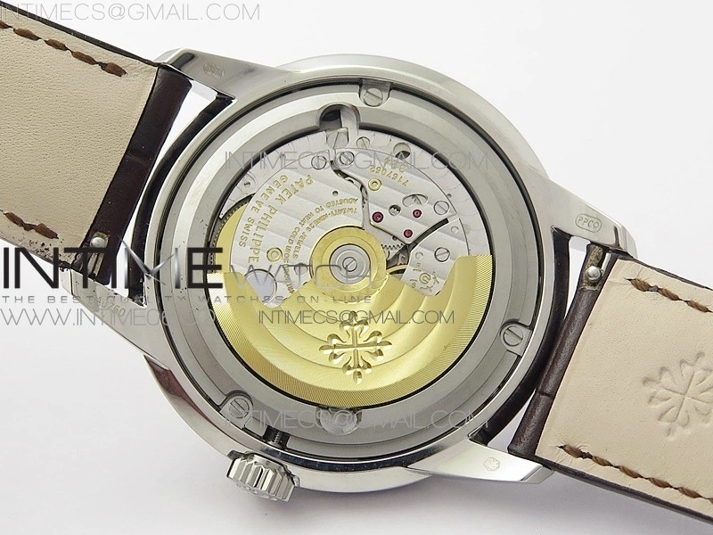 Perpetual Calendar 5320G-001 SS GSF 1:1 Best Edition Cream Dial on Brown Leather Strap A324