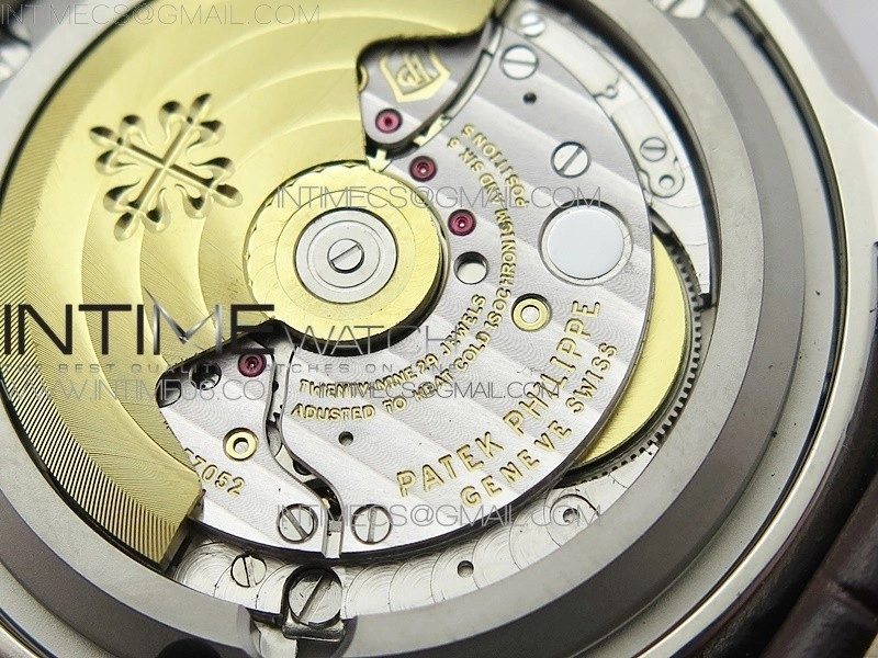 Perpetual Calendar 5320G-001 SS GSF 1:1 Best Edition Cream Dial on Brown Leather Strap A324