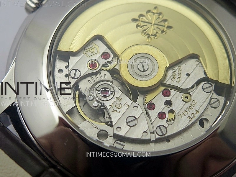 Perpetual Calendar 5320G-001 SS KRF 1:1 Best Edition Cream Dial on Brown Leather Strap A324
