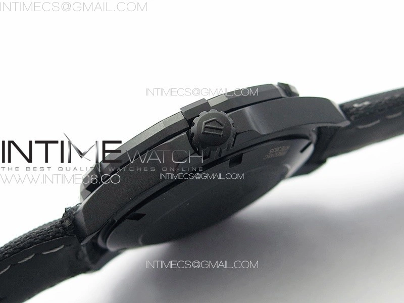Aquaracer Calibre 5 PVD 41mm TARF 1:1 Best Edition Carbon RG Dial on Black Nylon Strap SW200