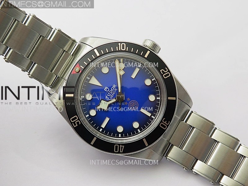 Heritage Black Bay M79030 Campioni D'Italia 39mm SS ZF 1:1 Best Edition Blue Ombre Dial On SS Bracelet A2824