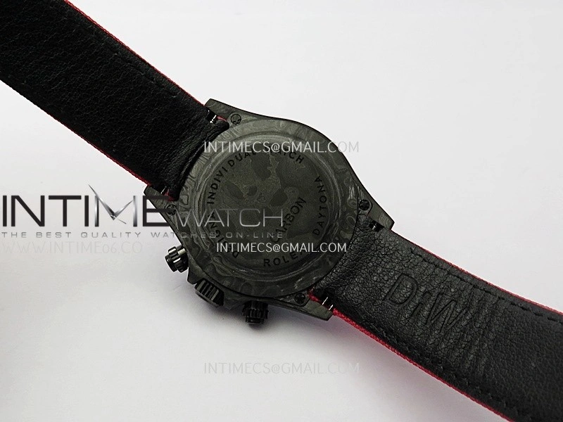 Daytona DIW Carbon Red Second Hand DIWF Best Edition Skeleton Dial On Red Nylon Strap SA4130