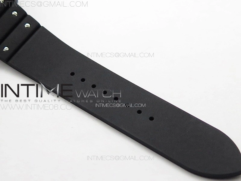 Santos de Cartier 40mm DLC GF 1:1 Best Edition Black Dial on Black Rubber Strap MIYOTA 9015