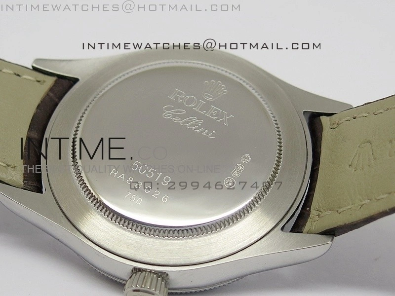 Cellini 50509 BP Maker SS Crystal Bezel Sliver Dial on Brown Leather Strap