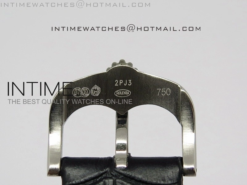 Cellini Date BP Maker SS Diam Bezel Black Dial on Black Leather Strap