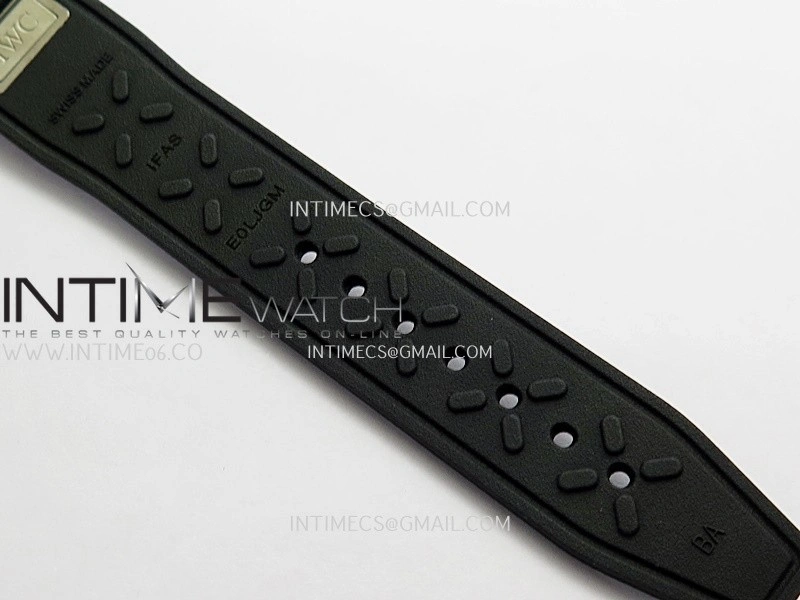Pilot Chrono IW389401 Black Ceramic APSF 1:1 Best Edition Black Dial On Black Rubber Strap Super Clone A69385