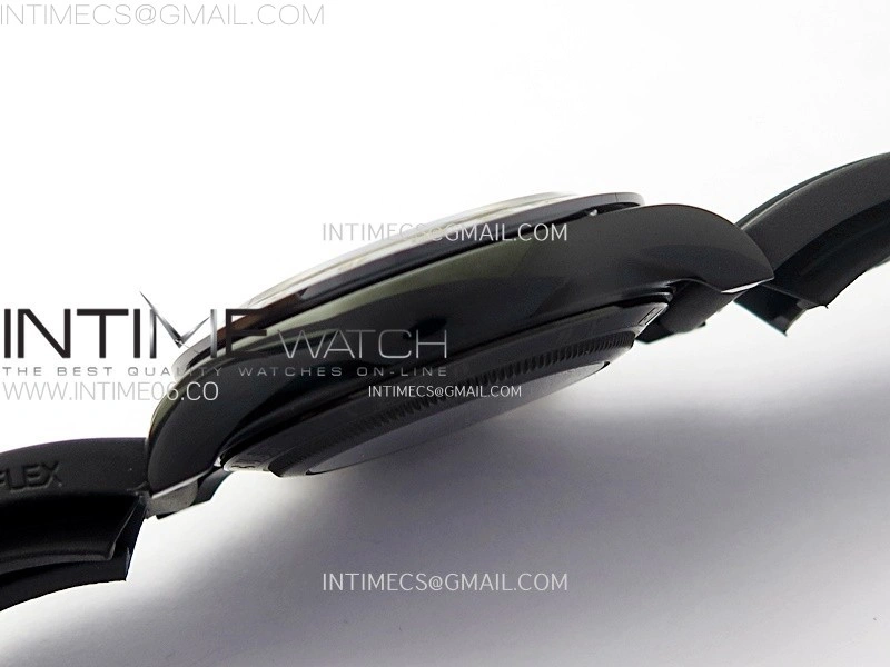 Daytona PVD Ceramic Bezel GETF Best Edition Skeleton Black Dial on Black Rubber Strap SA4130