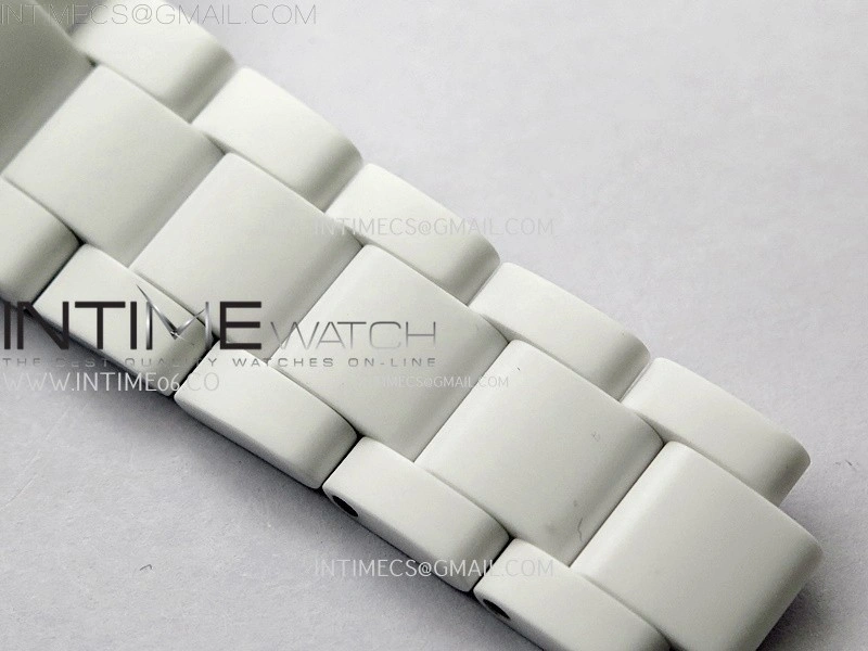 Daytona AET White Solid Nano Ceramic Case and Bracelet N6F 1:1 Best Edition British Racing Pink Dial On DD4801