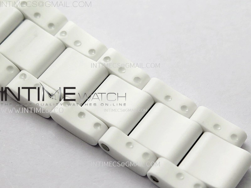 Daytona AET White Solid Nano Ceramic Case and Bracelet N6F 1:1 Best Edition British Racing Pink Dial On DD4801
