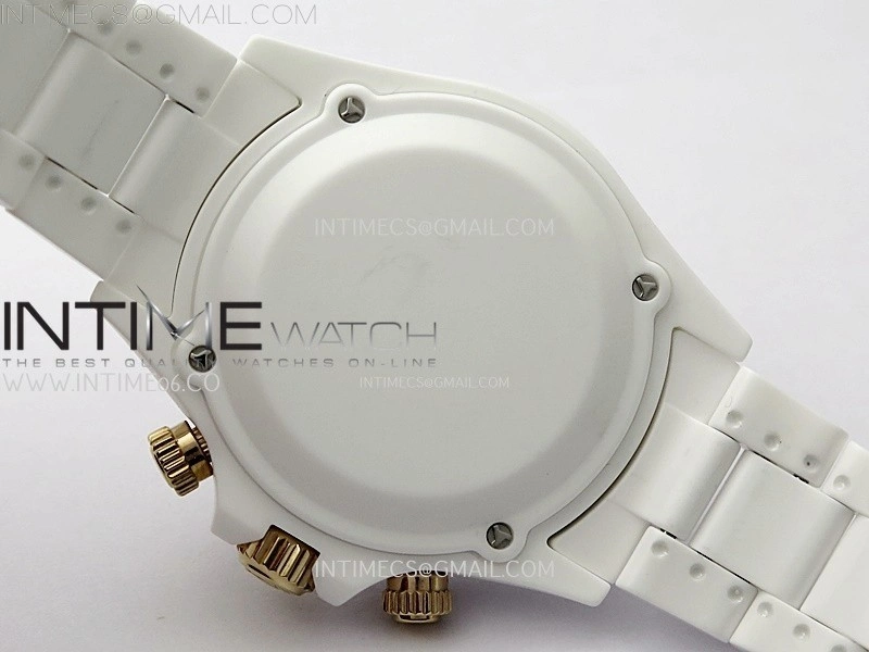 Daytona AET White Solid Nano Ceramic Case and Bracelet N6F 1:1 Best Edition British Racing Pink Dial On DD4801