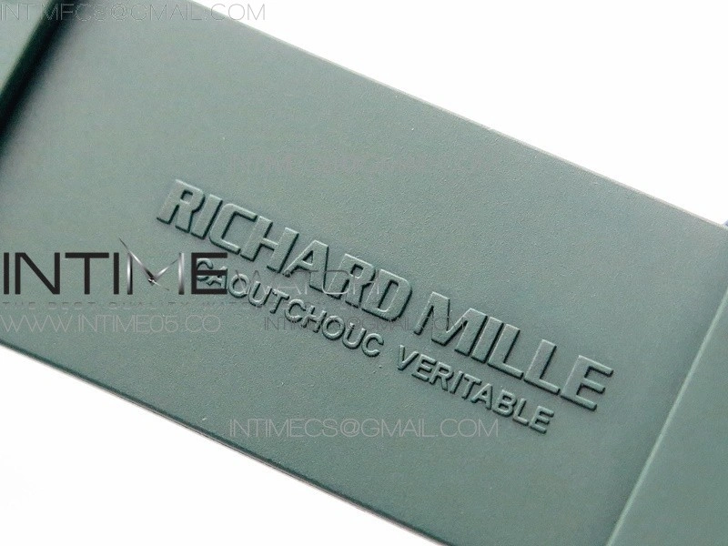 RM055 White Ceramic KVF Best Edition Skeleton Dial White on Green Rubber Strap MIYOTA8215 V3