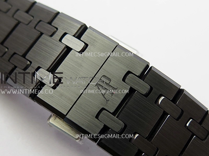 Royal Oak Chrono 26240 Black Ceramic V2 APSF 1:1 Best Edition Blue Dial On Ceramic Bracelet Super Clone SA4401