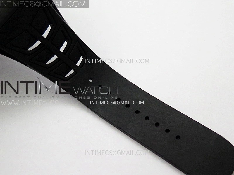 RM055 Black Crown RG Inner Black Ceramic ZF 1:1 Best Edition Skeleton Dial On Black Rubber Strap RMUL2 Super Clone