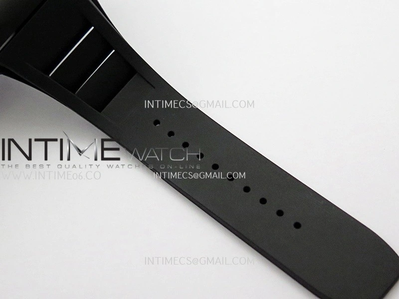 RM035 Americas Manual RG Black Ceramic ZF 1:1 Best Edition Skeleton Dial On Black Rubber Strap Super Clone RMUL1