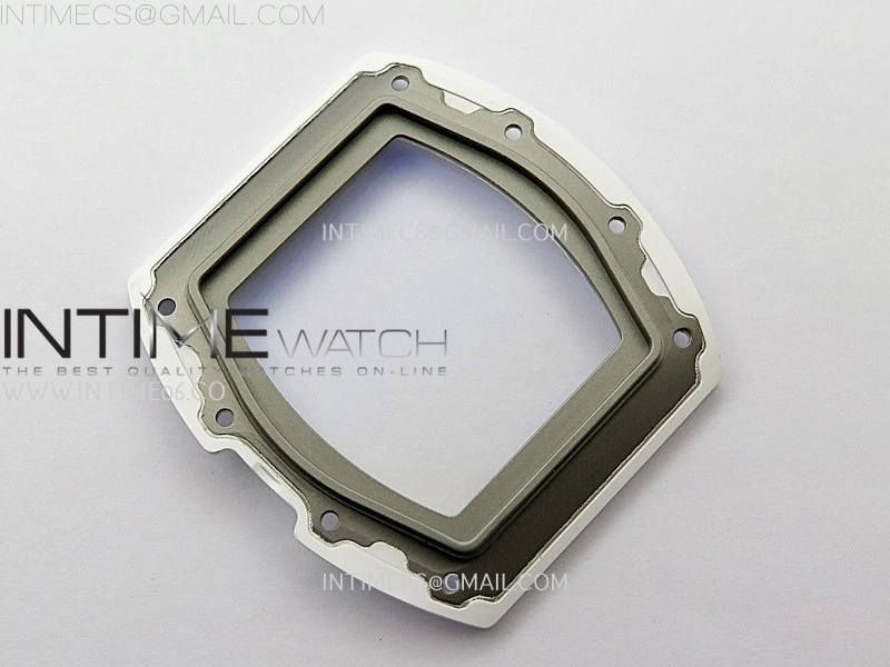 RM055 White Ceramic ZF 1:1 Best Edition Skeleton Dial On White Rubber Strap RMUL2 Super Clone