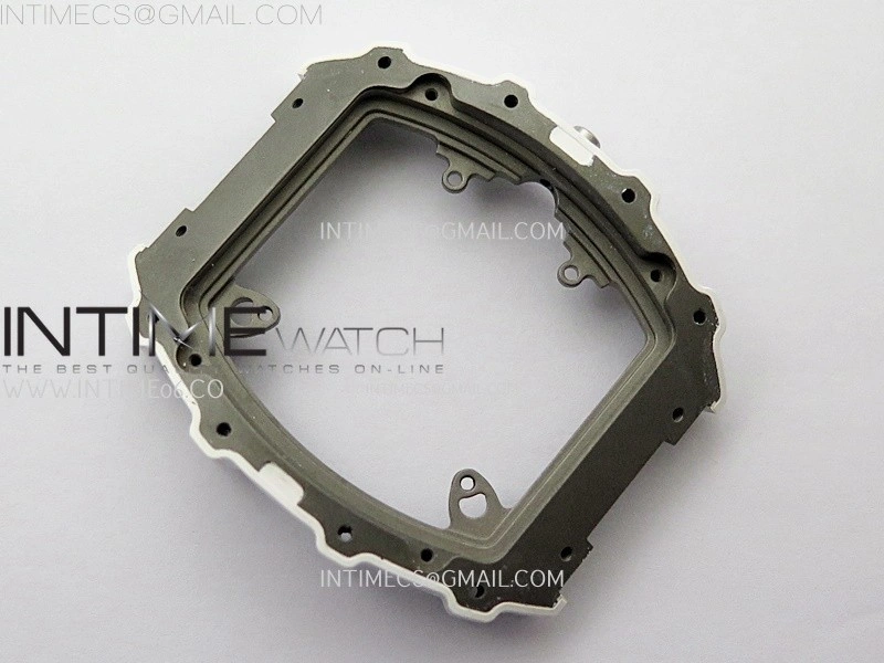 RM055 White Ceramic ZF 1:1 Best Edition Skeleton Dial On White Rubber Strap RMUL2 Super Clone