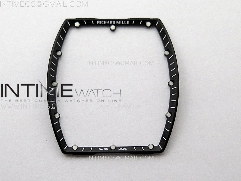 RM055 White Ceramic ZF 1:1 Best Edition Skeleton Dial On White Rubber Strap RMUL2 Super Clone
