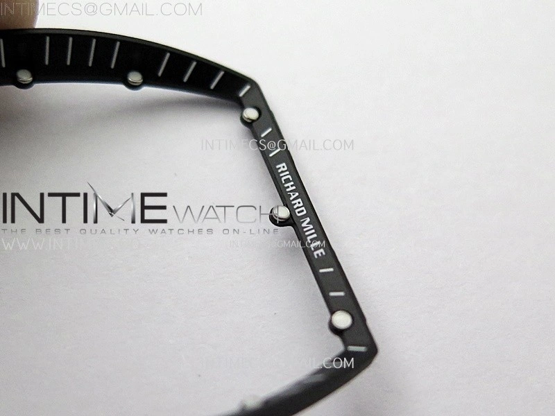 RM055 White Ceramic ZF 1:1 Best Edition Skeleton Dial On White Rubber Strap RMUL2 Super Clone