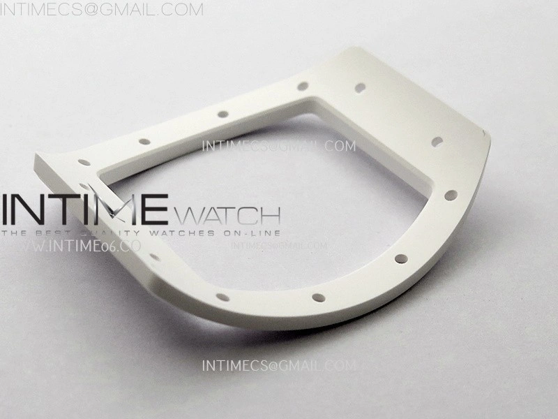 RM055 White Ceramic ZF 1:1 Best Edition Skeleton Dial On White Rubber Strap RMUL2 Super Clone