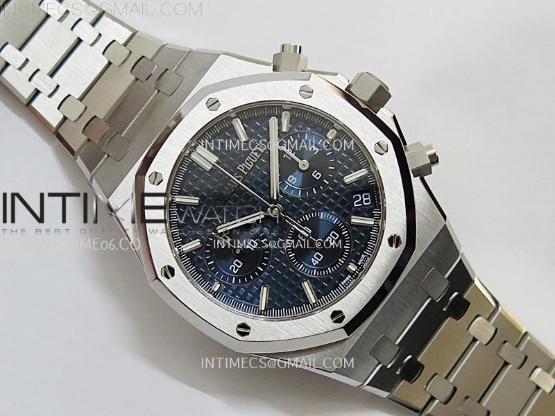 Royal Oak Chrono 26240 SS APSF 1:1 Best Edition Blue Dial on SS Bracelet SA4401 Super Clone