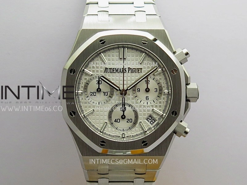 Royal Oak Chrono 26240 SS ZF 1:1 Best Edition Silver Dial On SS Bracelet Super Clone DD4401