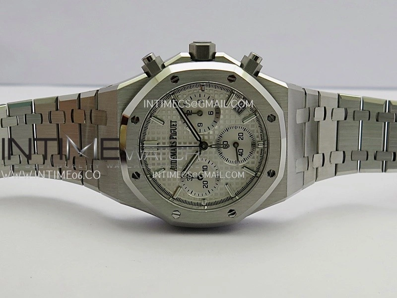 Royal Oak Chrono 26240 SS ZF 1:1 Best Edition Silver Dial On SS Bracelet Super Clone DD4401