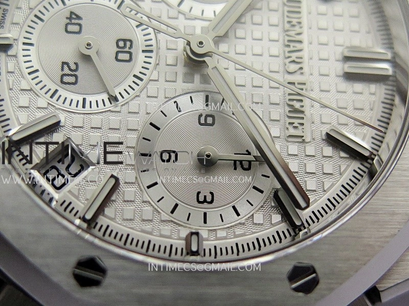 Royal Oak Chrono 26240 SS ZF 1:1 Best Edition Silver Dial On SS Bracelet Super Clone DD4401