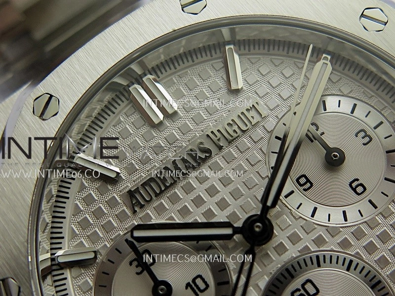 Royal Oak Chrono 26240 SS ZF 1:1 Best Edition Silver Dial On SS Bracelet Super Clone DD4401