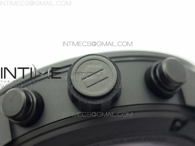 Calibre Heuer 01 Chrono 43mm Ceramic XF 1:1 Best Edition Skeleton Dial on Black Rubber Strap A1887
