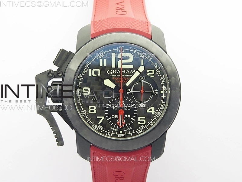 Chronofighter Superlight JKF 1:1 Best Edition on Black Rubber Strap A7750