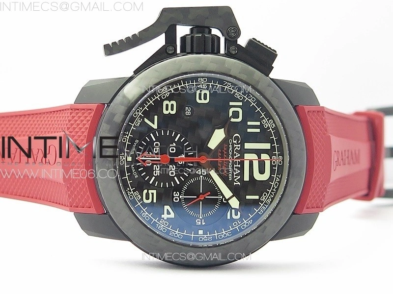 Chronofighter Superlight JKF 1:1 Best Edition on Black Rubber Strap A7750
