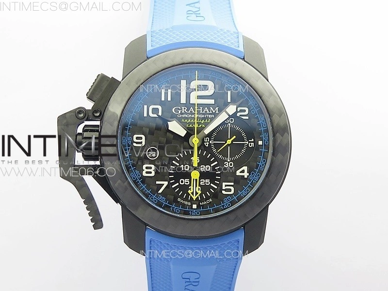 Chronofighter Superlight JKF 1:1 Best Edition on Blue Rubber Strap A7750