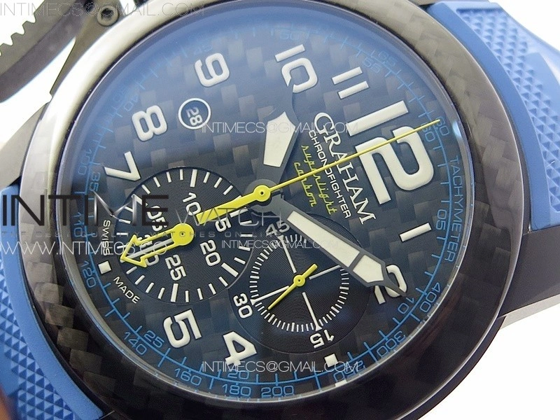 Chronofighter Superlight JKF 1:1 Best Edition on Blue Rubber Strap A7750