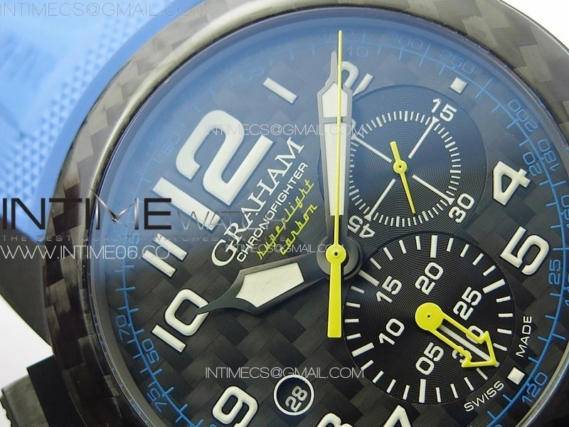Chronofighter Superlight JKF 1:1 Best Edition on Blue Rubber Strap A7750