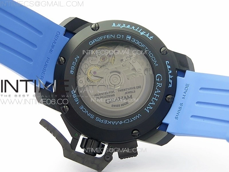 Chronofighter Superlight JKF 1:1 Best Edition on Blue Rubber Strap A7750
