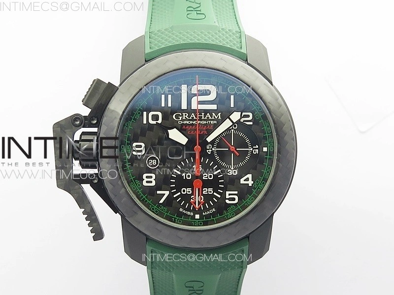 Chronofighter Superlight JKF 1:1 Best Edition on Green Rubber Strap A7750