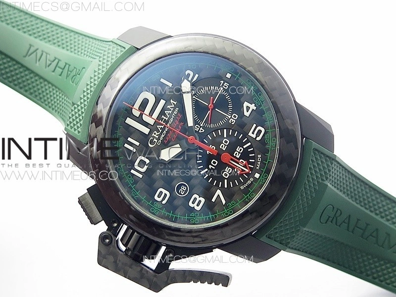 Chronofighter Superlight JKF 1:1 Best Edition on Green Rubber Strap A7750