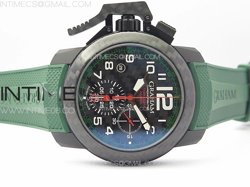 Chronofighter Superlight JKF 1:1 Best Edition on Green Rubber Strap A7750