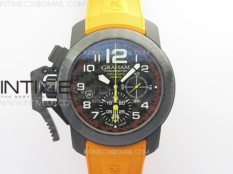 Chronofighter Superlight JKF 1:1 Best Edition on Orange Rubber Strap A7750