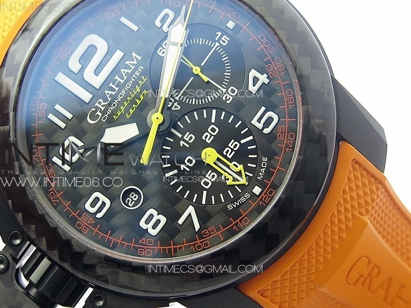 Chronofighter Superlight JKF 1:1 Best Edition on Orange Rubber Strap A7750