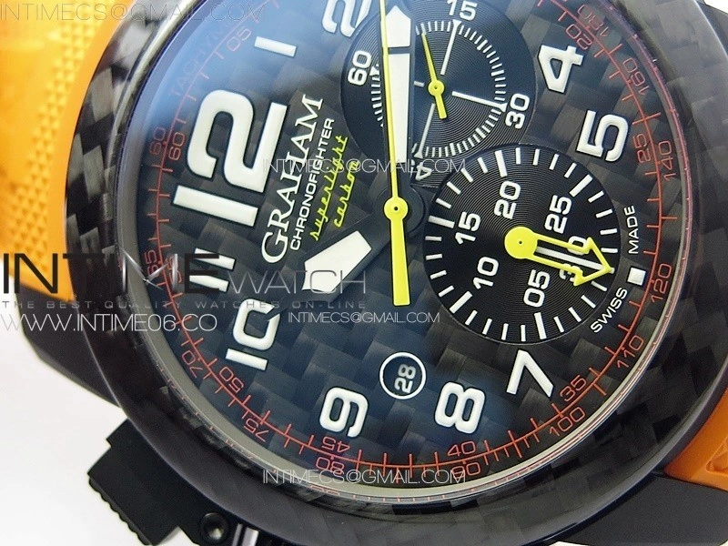 Chronofighter Superlight JKF 1:1 Best Edition on Orange Rubber Strap A7750